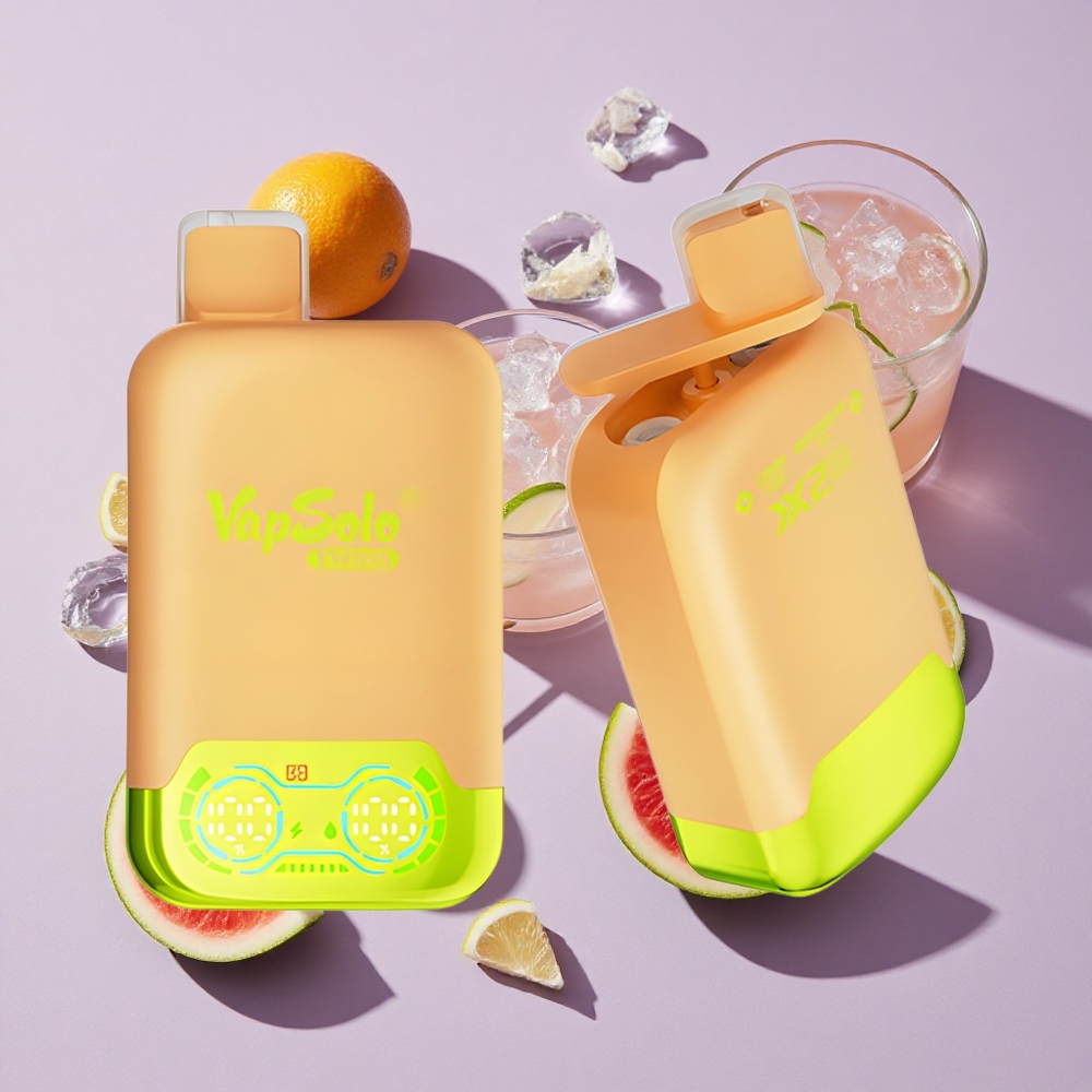 Citrom Lime & Görögdinnye Jég Vapsolo Twins 20000 Puffs eldobható e-cigaretta, 40ml e-liquide, 20/50mg/ml nikotin