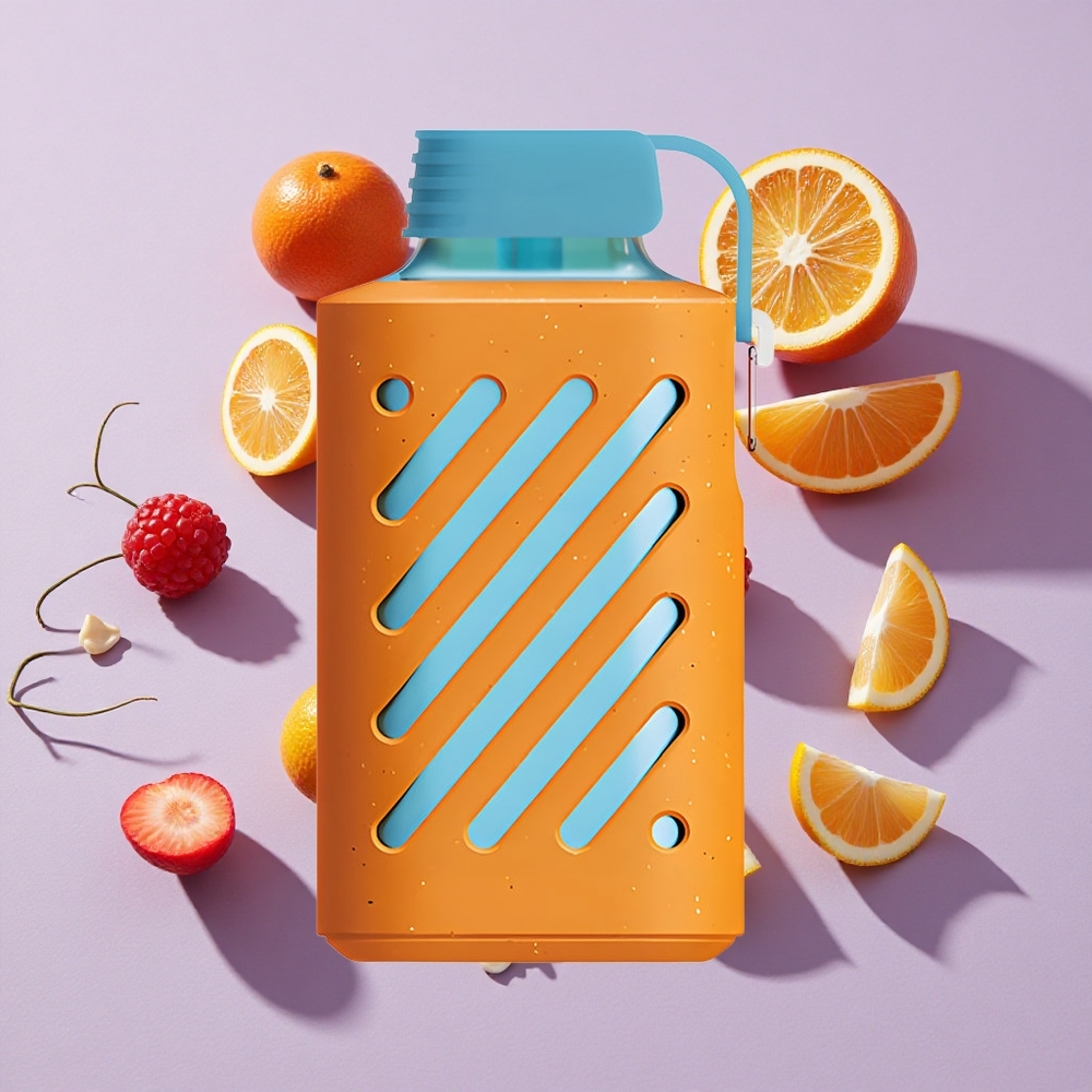 Málna Mandarin VOZOL GEAR 10000 Eldobható E-cigaretta 10000 Puffs 20 ml E-liquid Kapacitás