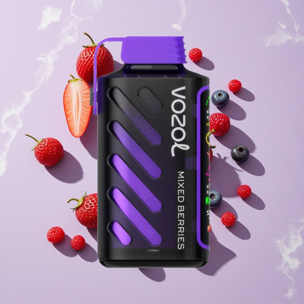 Kevert Bogyók VOZOL Gear Power 20000 Puffs Egyhasználatos E-cigaretta, 20mL előre töltött e-liquid kapacitás, 5%-os (50mg) nikotinerősség