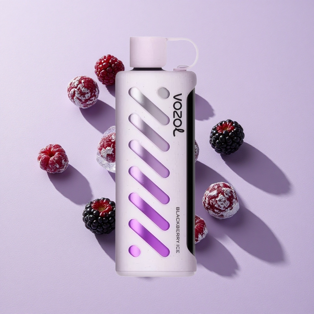 Feketeáfonya Jég VOZOL Gear Shisha 25000 Puffs Egyszerhasználatos E-cigaretta 30 Finom Íz S.i.L.C Tech Intelligens Chip