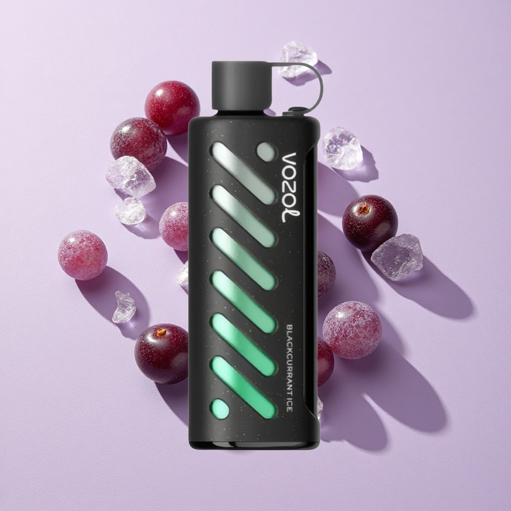 Feketerib Jég VOZOL Gear Shisha 25000 Puffs Elektromos Cigi Dual Mesh Dual Módok, 1000mAh Akkumulátor
