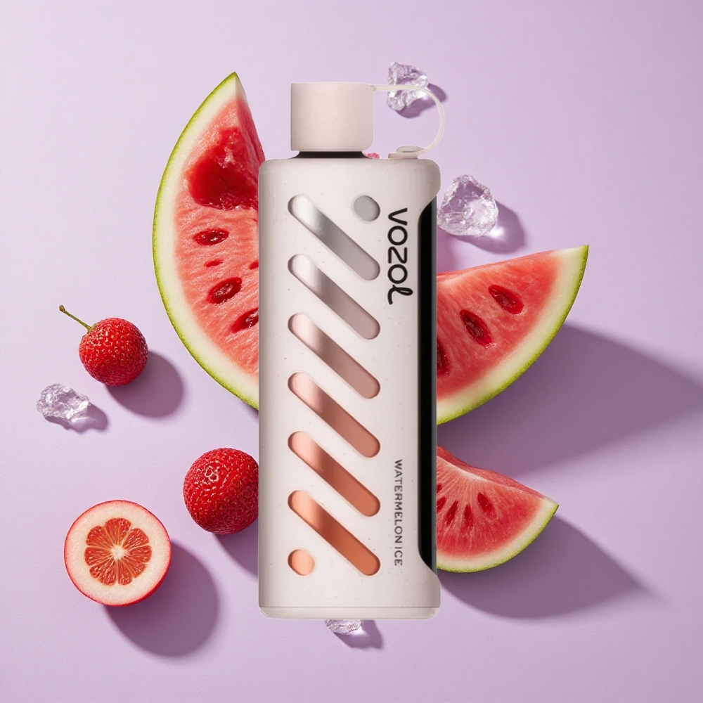 Görögdinnye Jég VOZOL Gear Shisha 25000 Puffs eldobható e-cigaretta 1000mAh, 5mg/ml nikotin