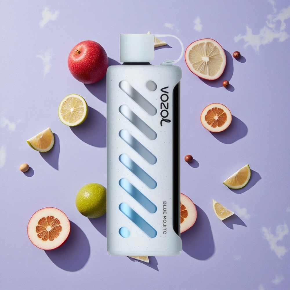 Kék Mojito VOZOL Gear Shisha 25000 Puffs eldobható e-cigaretta, 30 ízletes íz, 1000mAh akkumulátor