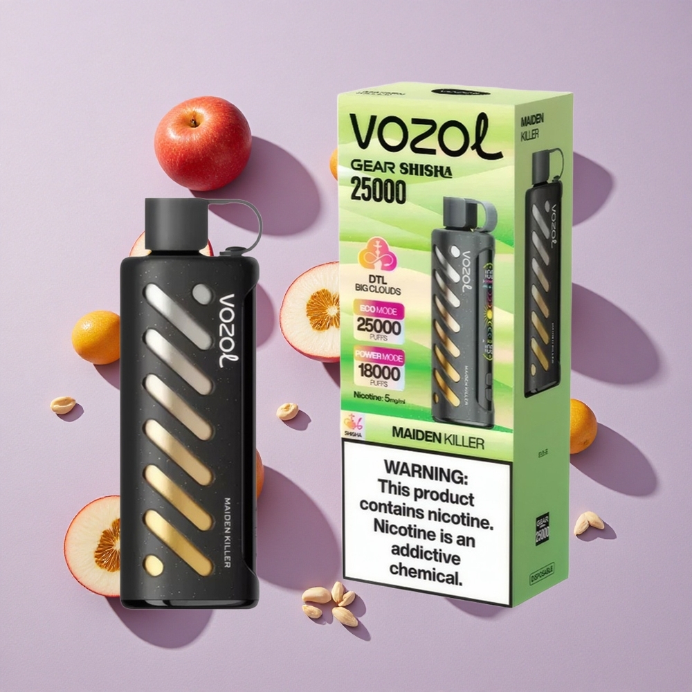 Maiden Killer VOZOL Gear Shisha 25000 Puffs Eldobható E-cigaretta Intelligens Chip: S.i.L.C Tech