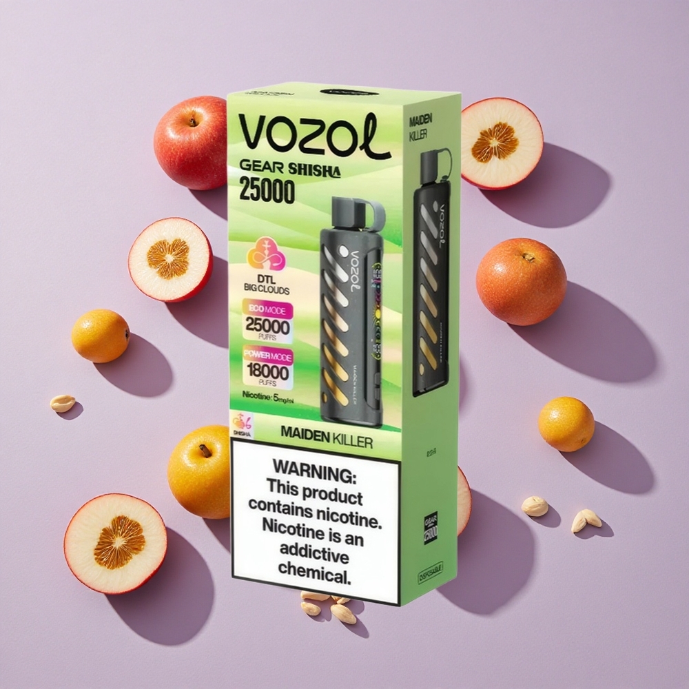 Maiden Killer VOZOL Gear Shisha 25000 Puffs Eldobható E-cigaretta Intelligens Chip: S.i.L.C Tech