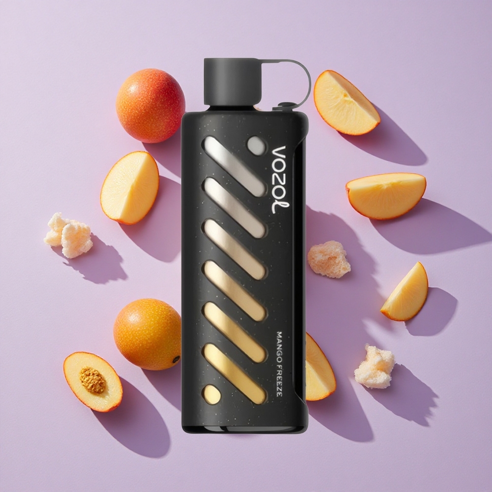 Mangó Fagyasztotta VOZOL Gear Shisha 25000 Puffs Egyszerhasználatos Vape, 1000mAh Akkumulátor, 5mg/ml Nikotin