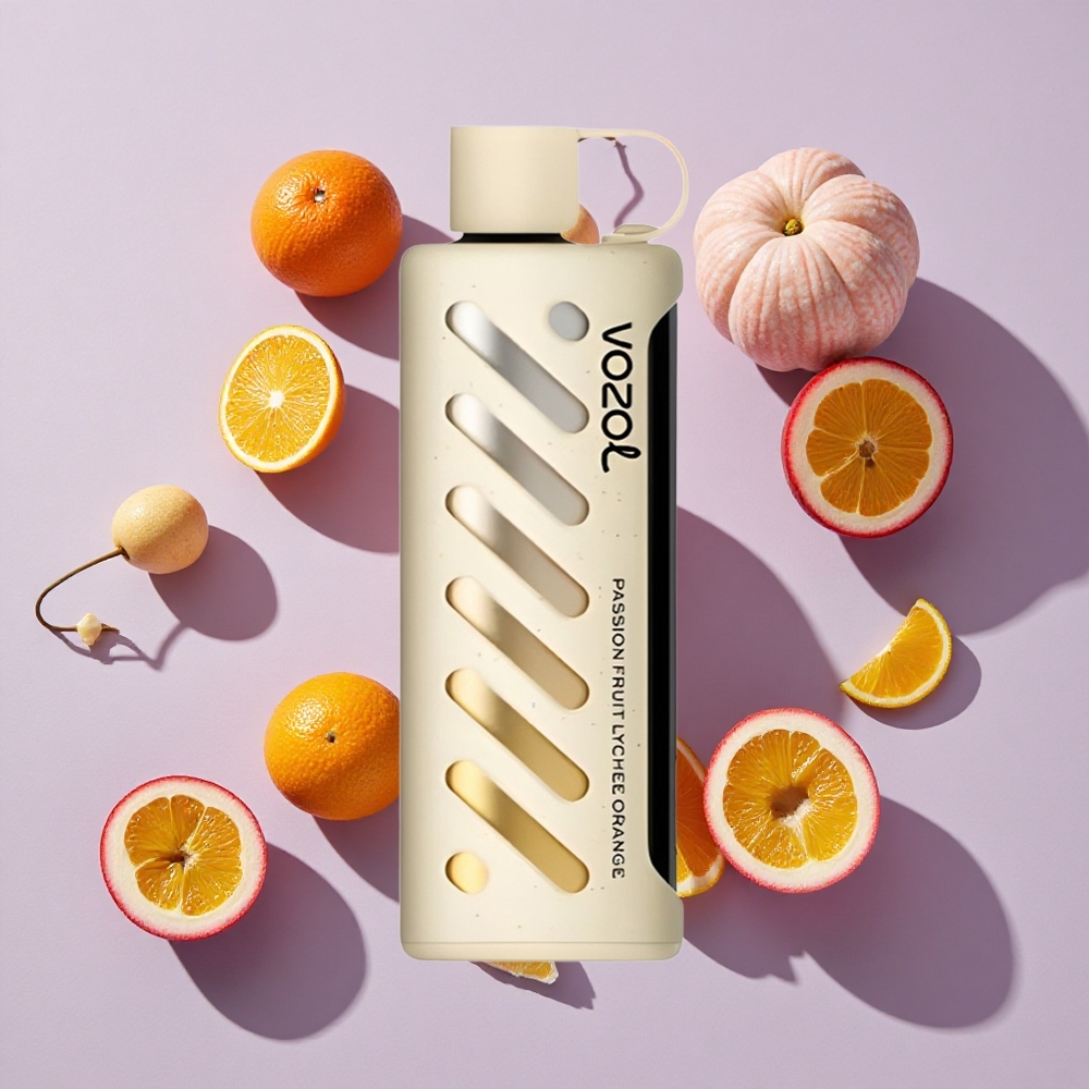 Passiós Gyümölcs Licsi Narancs VOZOL Gear Shisha 25000 Puffs Egyszerhasználatos E-cigaretta, 1000mAh Akkumulátor, 5mg/ml Nikotin