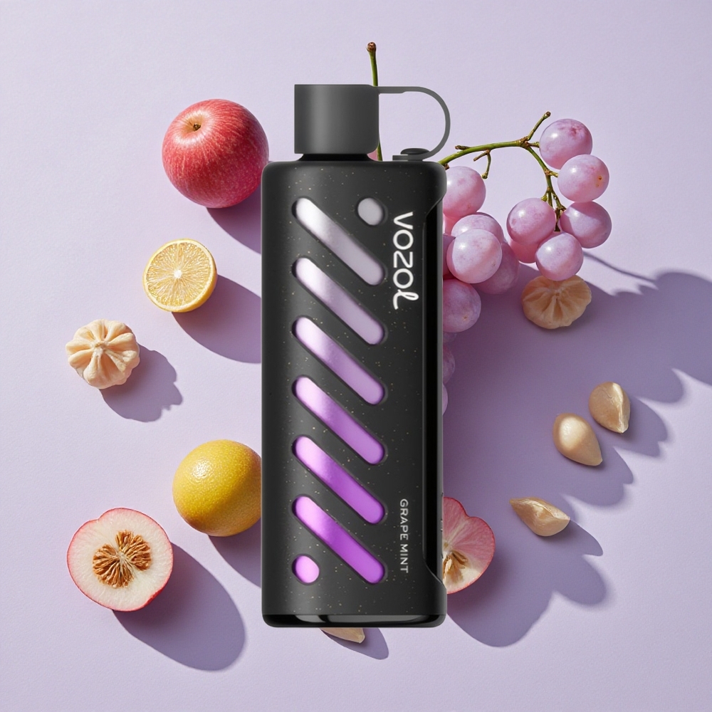 Szőlő Menta VOZOL Gear Shisha 25000 Puffs 5mg/ml nikotin, 1000mAh akkumulátor