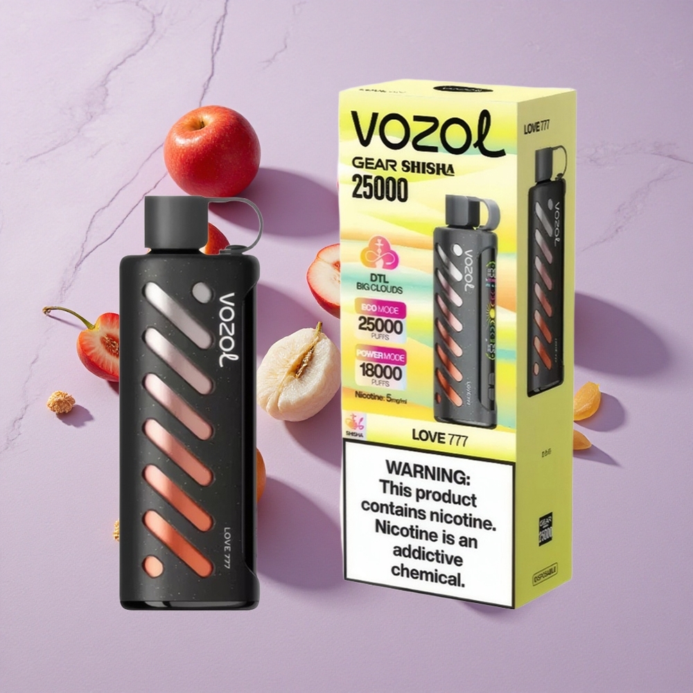 Szerelem 777 VOZOL Gear Shisha 25000 Sok Smart Chip: S.i.L.C Tech, Módok: Kettős Háló Kettős Módok