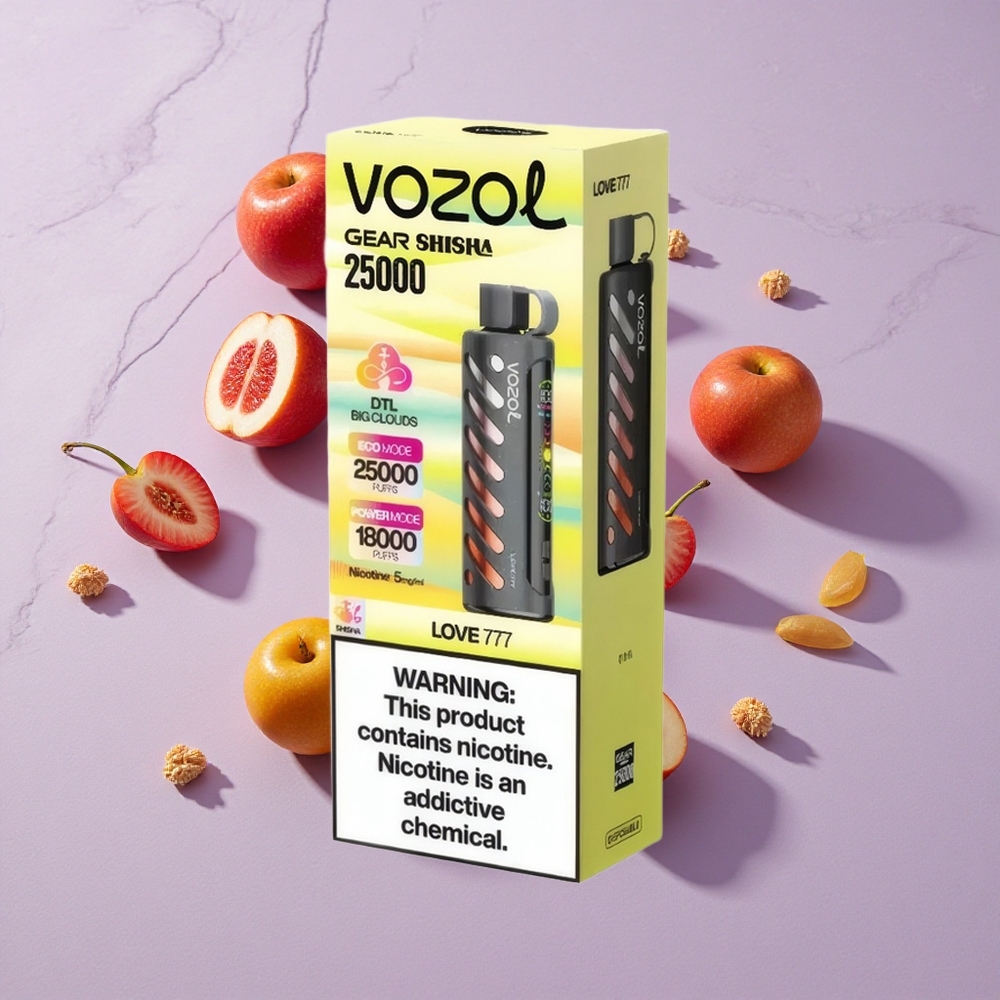 Szerelem 777 VOZOL Gear Shisha 25000 Sok Smart Chip: S.i.L.C Tech, Módok: Kettős Háló Kettős Módok