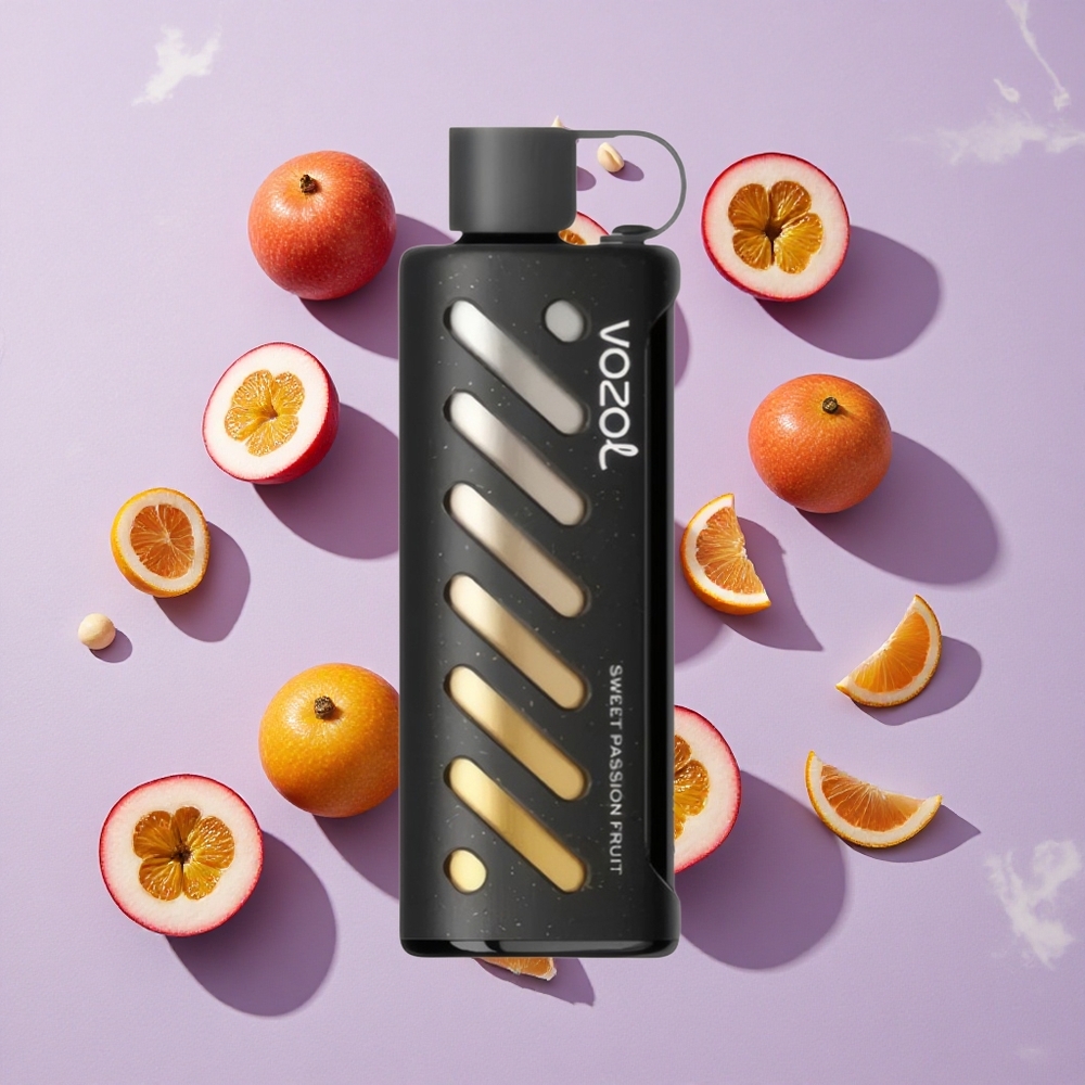 Édes Passiógyümölcs VOZOL Gear Shisha 25000 Puffs Egyhasználatos E-Cigit 30 Finom íz, Kettős Mesh Két Mód
