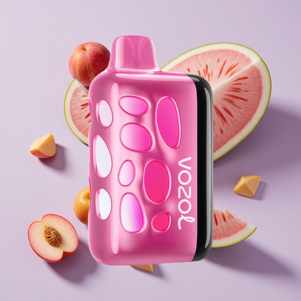 Eper-Mogyoró VOZOL RAVE 40000 eldobható e-cigaretta 270 fokos Vibráns Fény Design 1000mAh Akkumulátor Kapacitás