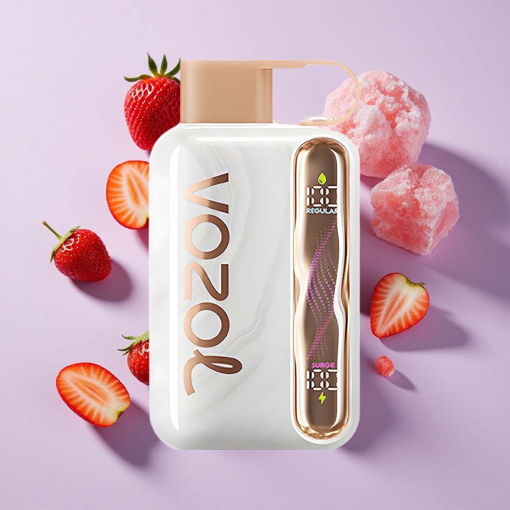 Eper Jég VOZOL STAR 40000 Puffs Eldobható E-cigaretta 1000mAh Akkumulátor, Type-C Töltőcsatlakozó