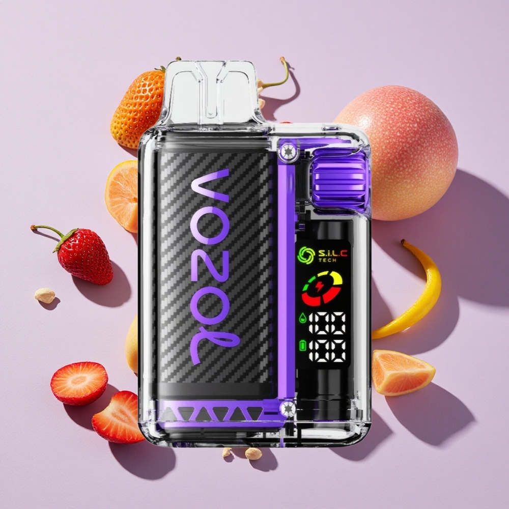Eper-Mangó VOZOL Vista 20000 Puffs eldobható e-cigaretta, 650mAh tölthető akkumulátor, 2% nikotinerősség