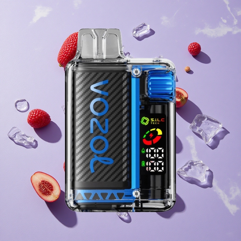 Kék Málna Jég VOZOL Vista 20000 Puffs dohányzó, 650mAh tölthető akkumulátor, 2% nikotin erősség