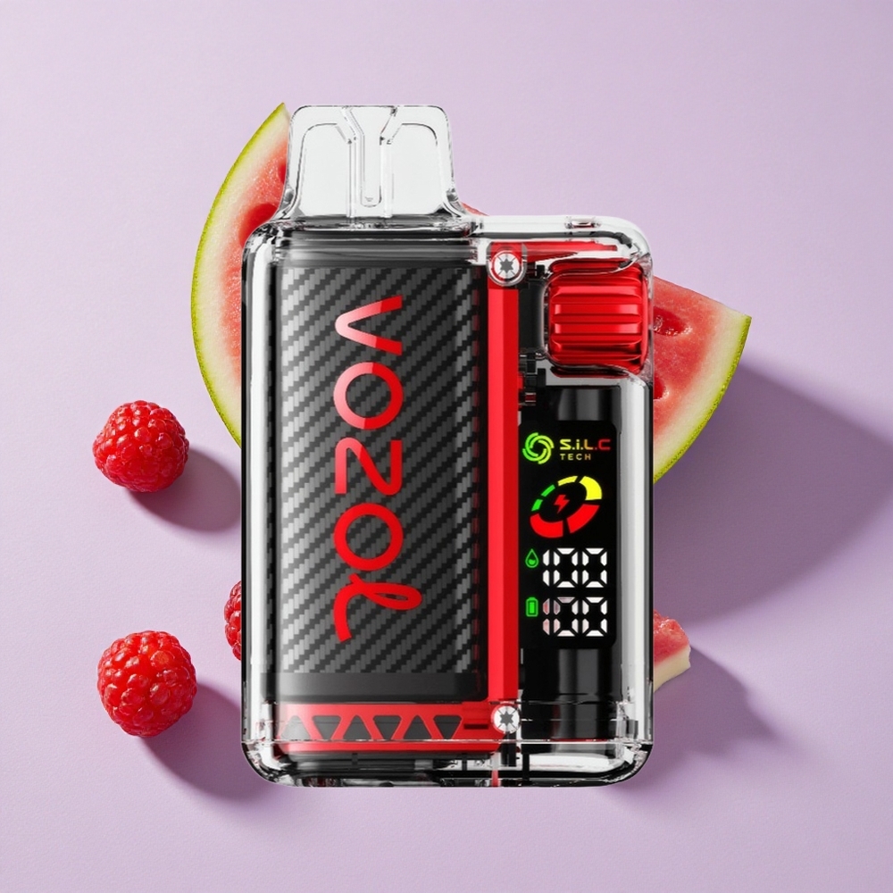 Málna Görögdinnye VOZOL Vista 20000 Puffs Eldobható vape 650mAh töltött akkumulátor 2% nikotinerősség