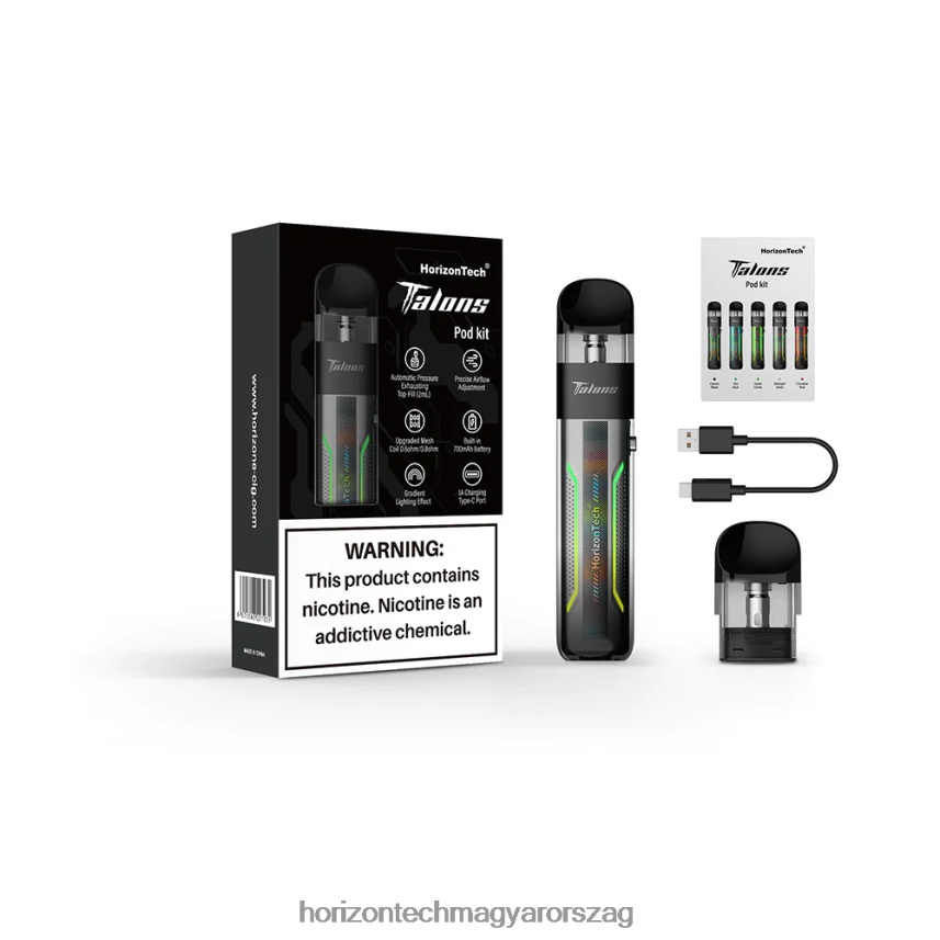 H66ZJJ200 éjféli ezüst HorizonTech Talons kezdő csomag - Horizon Tech Vape Coils