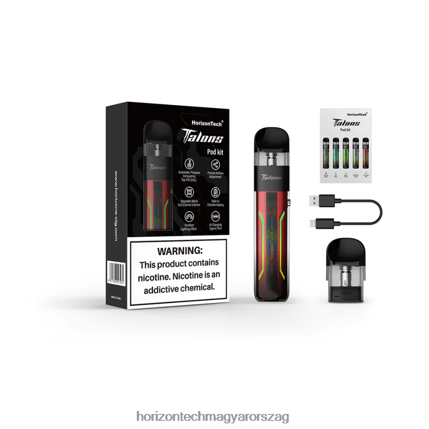 H66ZJJ202 cinóber vörös HorizonTech Talons kezdő csomag - Horizon Tech Vape Tank