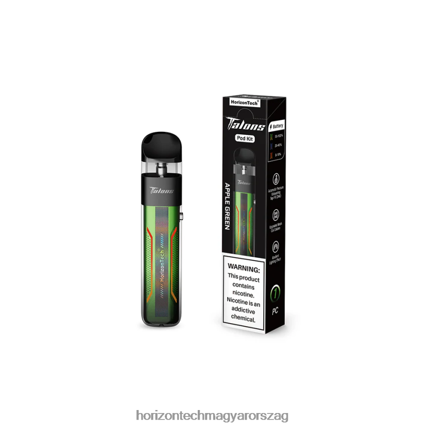 H66ZJJ197 alma zöld HorizonTech Talons pod rendszer - Horizontech Disposable Vape