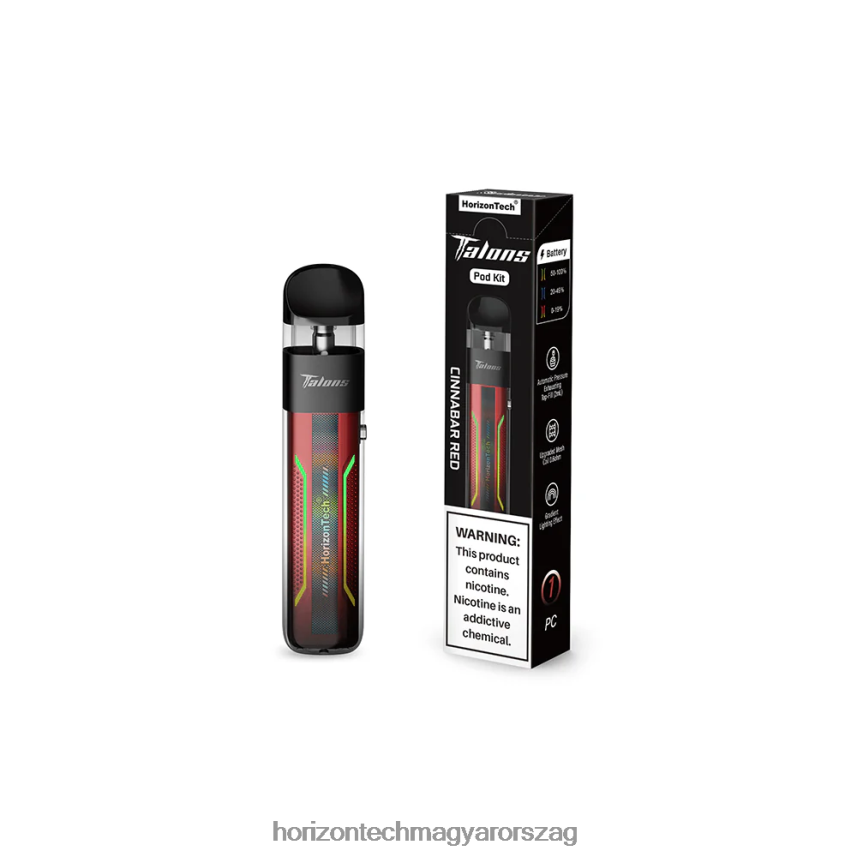 H66ZJJ198 cinóber vörös HorizonTech Talons pod rendszer - Horizon Tech Vape