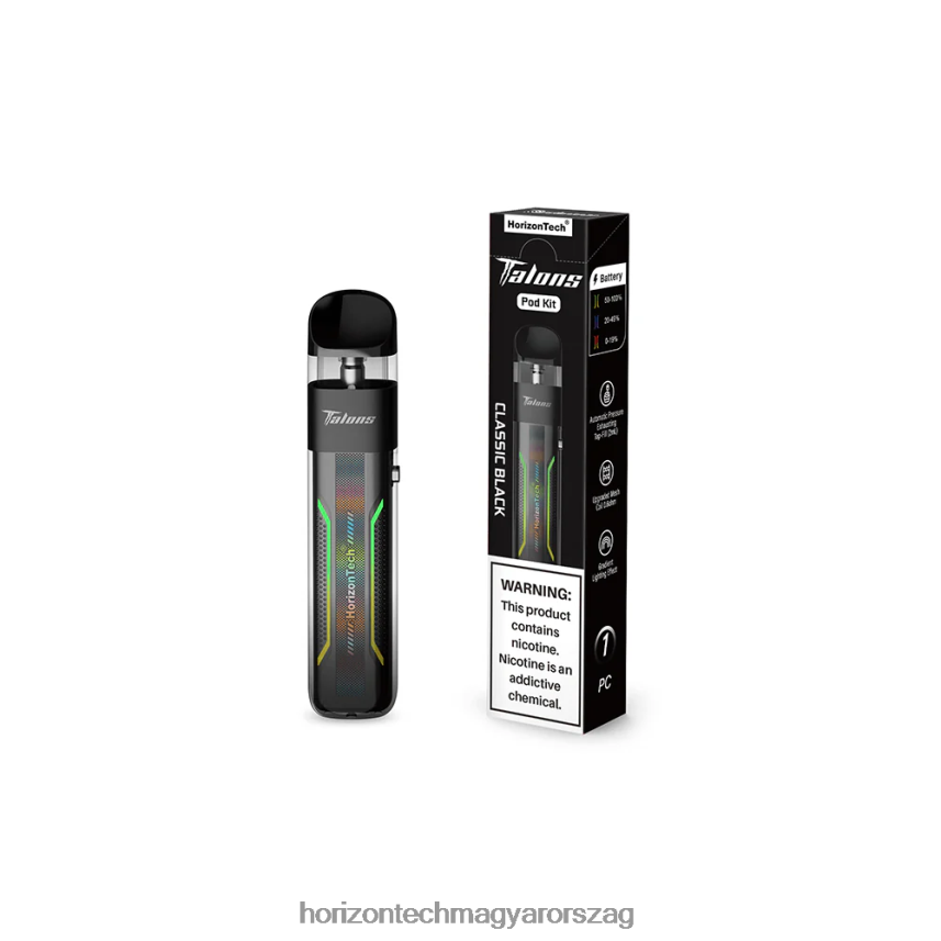 H66ZJJ20 klasszikus fekete HorizonTech Talons pod rendszer - Horizon Tech Vape Tank
